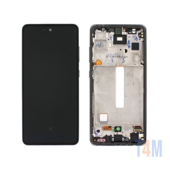 TOUCH+DISPLAY COM FRAME SAMSUNG GALAXY A52S 5G 2021/SM-A528 6.5" SERVICE PACK PRETO